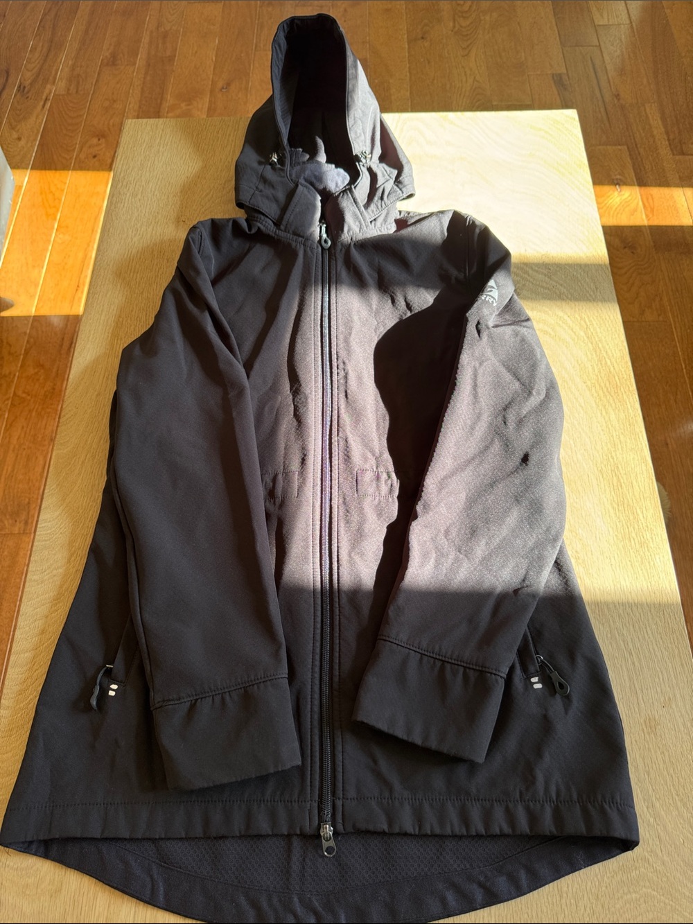 Gerry Weber Black Hooded Zip Front Windbreaker Jacket